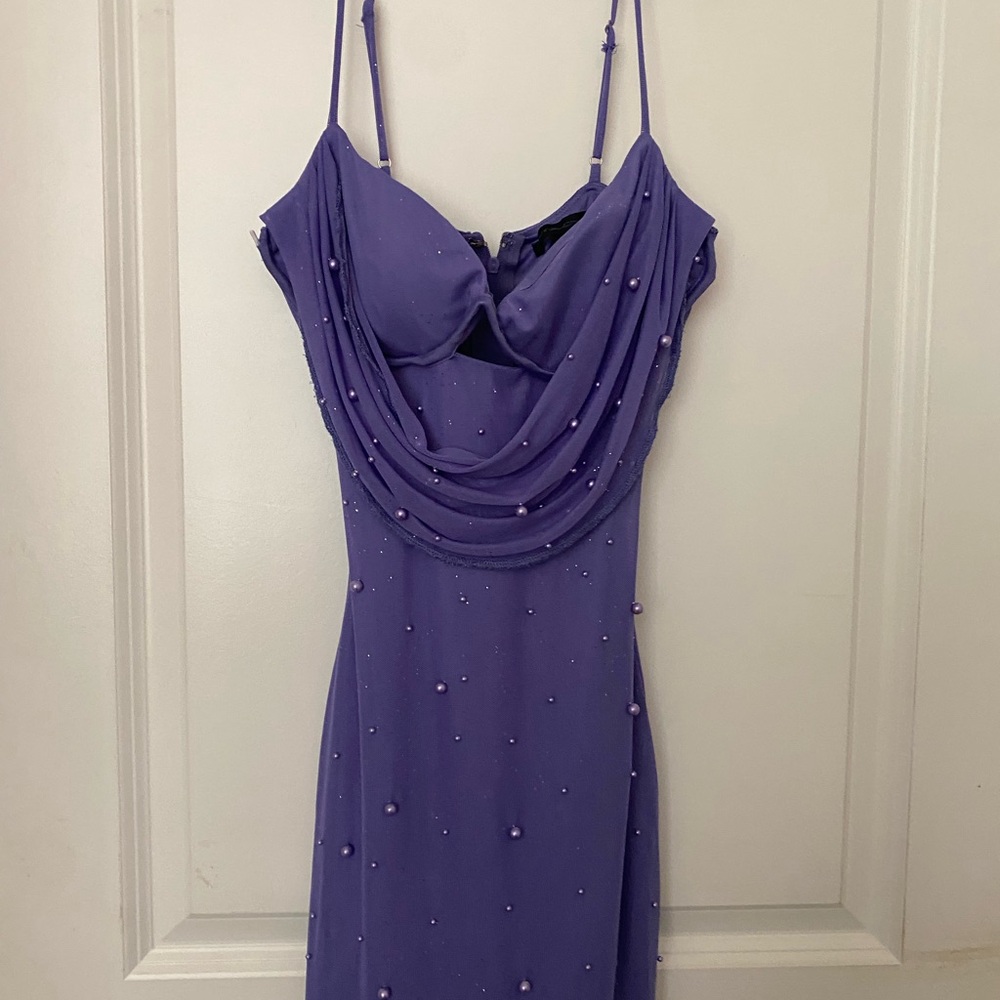 Elegant Purple Women's Dress